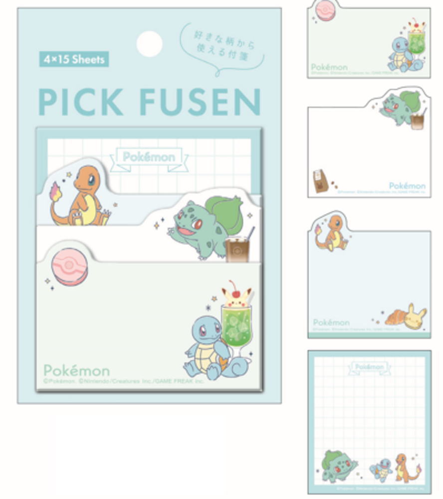 【送料無料】　【日本製】　ポケットモンスター　ピックふせんミント　ピカチュウ　ポケモン　ゲーム　..