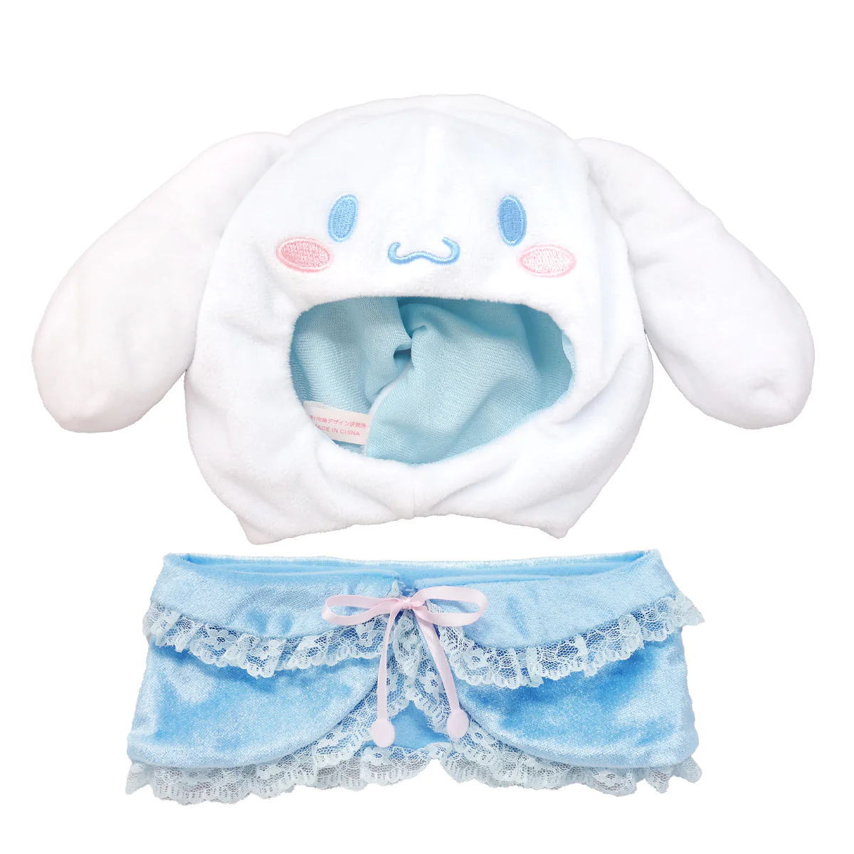 【送料無料】　サンリオキャラクターズ　ぬいぐるみ用コスチュームレースケープL　シナモロール　シナモン　プラッシュコスチューマー　被り物　服　着せ替え　ぬいぐるみ　人形　マスコット　ドール　インテリア　雑貨　グッズ　かわいい