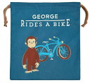 【送料無料】 おさるのジョージ 巾着M 自転車 ジョージ ひとまねこざる Curious George 絵本 アニメ キャラクター ポーチ ケース 小物入れ ...