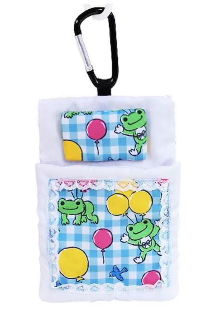 かえるのピクルス　pickles the frog　マスコット用カラビナ布団風船柄　ぴくるす　かえる　カエル　カ..