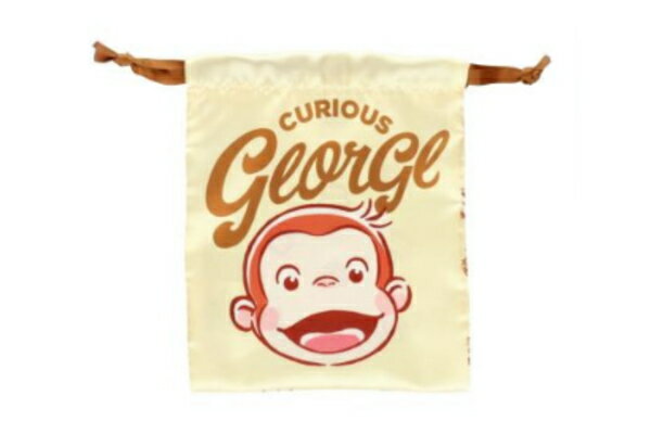 【送料無料】【おさるのジョージ】リボン巾着【ジョージ・ニョッキ】【ひとまねこざる】【Curious George】【絵本】【アニメ】【キャラクター】【ポーチ】【ケース】【小物入れ】【袋】【収納】【きんちゃく】【子供】【キッズ】【雑貨】【グッズ】【かわいい】