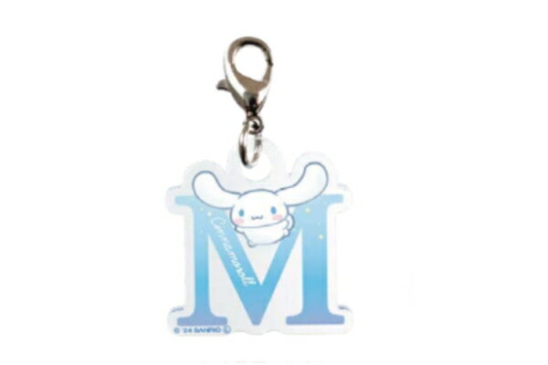 日本製　サンリオキャラクターズ　ミニっとイニシャルチャームM　シナモロール　シナモン　キーホルダー　キーリング　チャーム　鍵　雑貨　グッズ　かわいい