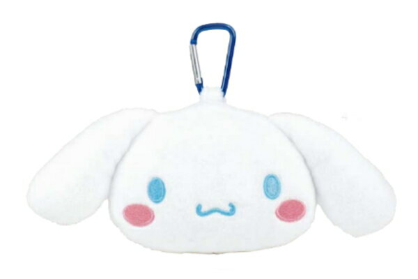 【送料無料】 サンリオキャラクターズ カラビナ付きぬいぐるみファスナーマスコットシナモロール シナモン ポーチ ケース 小物入れ 小銭入れ 収納 キーホルダー キーリング 雑貨 グッズ かわいい