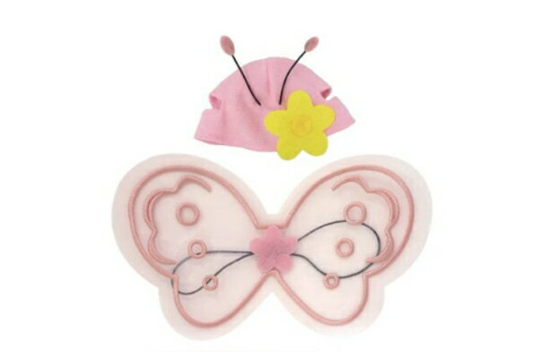 【オリジナル】【プラッシュコスチューマー】ぬいぐるみ用コスチューム【M】【ピンク】【ちょうちょう】【服】【着せ替え】【ぬいぐるみ】【人形】【マスコット】【ドール】【インテリア】【雑貨】【グッズ】【かわいい】