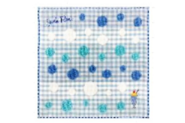 【送料無料】 オリジナル プチタオルブルー 青 ソーダフロート レトロ たおる ハンカチ ハンドタオル ミニタオル 雑貨 グッズ かわいい