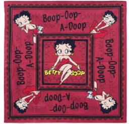 【送料無料】【アメリカン雑貨】【BETTY BOOP】【ベティー・ブープ】バンダナ【BT-01】【アメキャラ】【アメリカ】【USA】【ハンカチ】【クロス】【ランチクロス】【ハンカチーフ】【弁当包み】【雑貨】【グッズ】【かわいい】