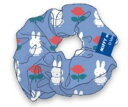 【送料無料】【miffy】【ミッフィー】シュシュ【ブルー】【青】【ミッフィーアンドローズ】【ウサギ】【ディック・ブルーナ】【髪留め】【ヘアゴム】【髪飾り】【ヘアアクセ】【子供】【キッズ】【雑貨】【グッズ】【かわいい】