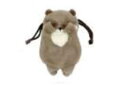 【送料無料】 オリジナル 巾着カワウソ くびねっこ 動物 アニマル ポーチ ケース 小物入れ 袋 きんちゃく 収納 雑貨 グッズ かわいい