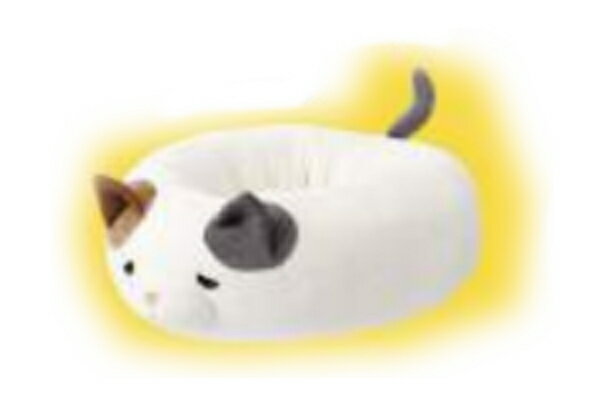 オリジナル マシュマロラウンドベッドゆず ネコ フィールペット 動物 アニマル カゴ ペット用 猫 ハウス インテリア 雑貨 グッズ かわいい
