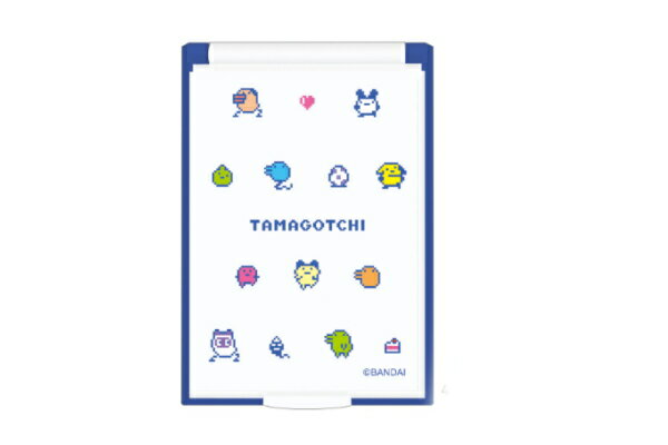 【日本製】　たまごっち　カードミラーS　ドットちらし　ゲーム　アニメ　鏡　かがみ　ミニミラー　コンパ ...
