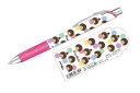 【送料無料】 モンチッチ エナージェルボールペン0.5mm カラフルドット 筆記用具 文房具 学校 勉強 雑貨 グッズ かわいい