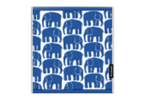 フィンレイソン Finlayson ウォッシュタオルブルー 青 エレファンティ ゾウ柄 ブランド たおる ハンドタオル ミニタオル ハンカチ 雑貨 グッズ かわ...