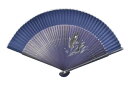 【送料無料】【Ripple】【リップル】メンズ短地シルクペンテックス扇子【22cm】【紺】【ネイビー】【昇り鯉】【せんす】【うちわ】【踊り用】【日本舞踊】【祭り...