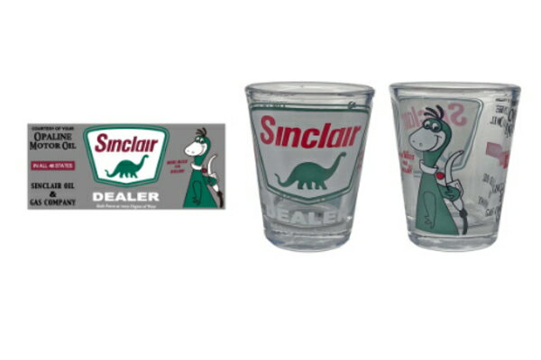 アメリカン雑貨　ショットグラスSGM-003　SINCLAIR　モーターロゴ　車　car　USA　アメリカ　コップ　..