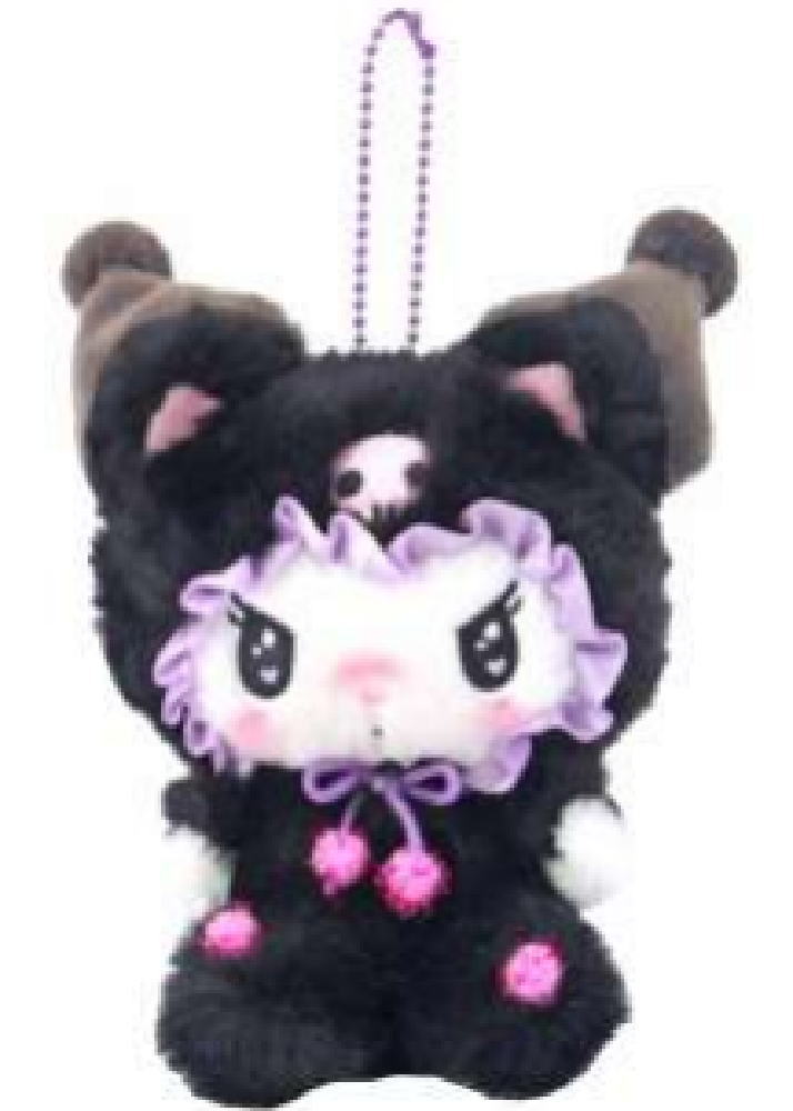 【サンリオキャラクターズ】マスコットキーホルダー【黒ネコ】【クロミ】【キーホルダー】【キーリング】【チャーム】【鍵】【ドール】【人形】【ぬいぐるみ】【雑貨】【グッズ】【かわいい】