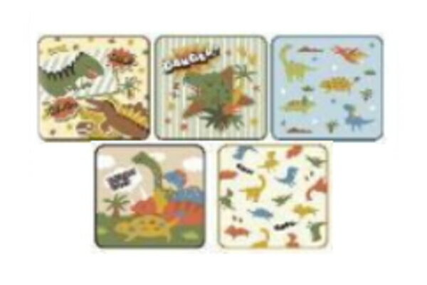 【オリジナル】プチタオル5Pセット【コミックディノ】【サウルス】【恐竜】【ダイナソー】【たおる】【ミニタオル】【ハンドタオル】【ハンカチ】【子供】【キッズ】【保育園】【幼稚園】【入学】【入園】【5枚入り】【雑貨】【グッズ】【かわいい】