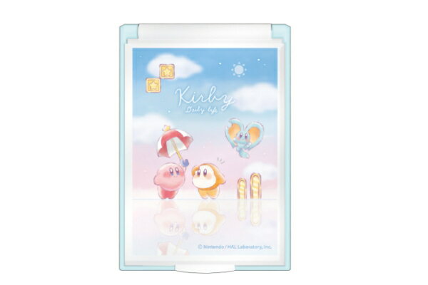 【送料無料】 日本製 星のカービィ カードミラーS One's daily life カービィ ゲーム ゲームキャラ カービー 任天堂 かがみ 鏡 メイク 化...