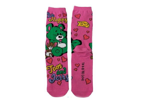 【送料無料】　トムとジェリー　ミドルハイソックスぬいぐるみ　トム　 ジェリー　アニメ　靴下　くつ..