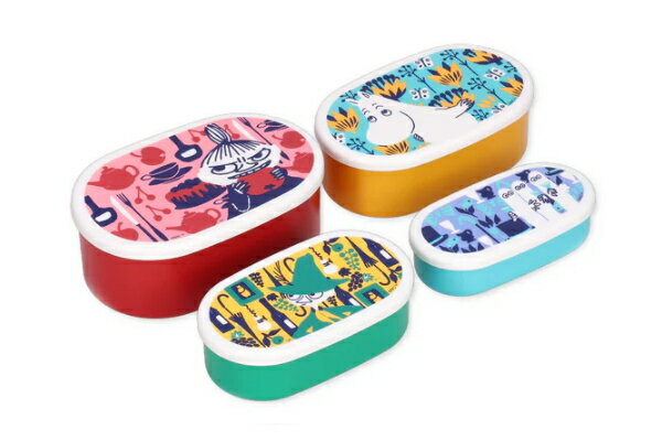 【送料無料】　【日本製】　MOOMIN　ムーミン　4Pランチボックスカラーパターン　リトルミイ　アニメ　..