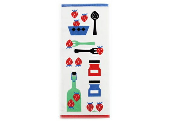 MIKA IIDA いいだみか ミニフェイスタオルストロベリー イラストレーター デザイナー たおる 海 プール 雑貨 グッズ かわいい