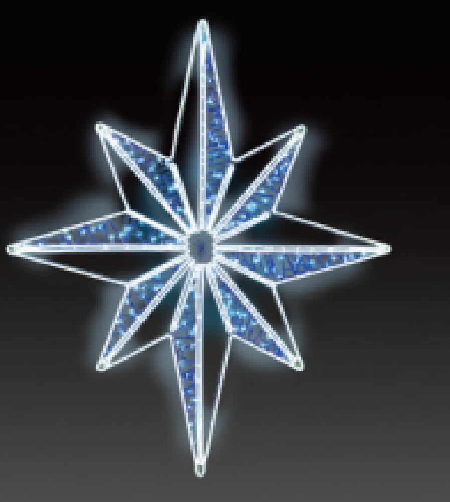 イルミネーション　LEDフレキシダブルカラーブライトホワイトブルー　白　青　カラフル　モチーフ　きれい　美しい　光　冬　クリスマス　ツリー　飾り　エコ　電飾　LED　野外　屋外　雑貨　グッズ　かわいい