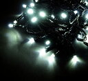 イルミネーション ニュースタンダードライト100球ホワイト 白 ブラックコード きれい 美しい 光 冬 クリスマス ツリー パーティー イベント 飾り エコ 電...