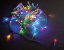 イルミネーション ラスターライト100球4色ミックス シルバーコード きれい 美しい 光 冬 クリスマス ツリー パーティー イベント 飾り エコ 電飾 LED...