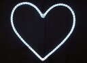イルミネーション ハート70cm白 ホワイト 2Dモチーフ きれい 美しい 光 冬 クリスマス パーティー イベント LED 飾り エコ 電飾 野外 屋外 雑貨...