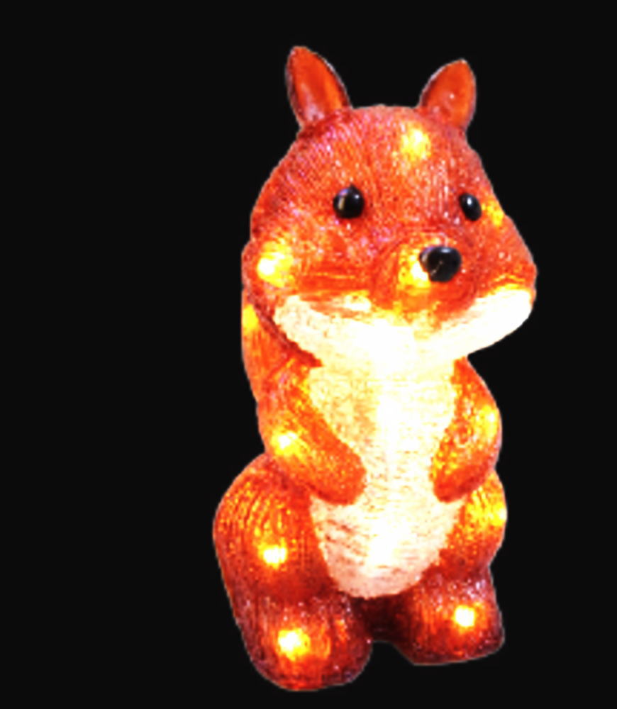 イルミネーション　リス動物　アニマル　3Dモチーフ　きれい　美しい　光　冬　クリスマス　パーティー　イベント　LED　飾り　エコ　電飾　野外　屋外　雑貨　グッズ　かわいい