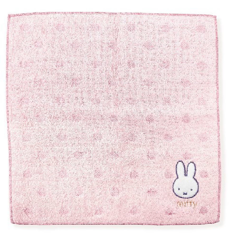 【miffy】【ミッフィー】きらきらミニタオル【ピンク】【ウサギ】【ディック・ブルーナ】【絵本】【アニメ】【タオル】【たおる】【ハンドタオル】【ハンカチ】【雑貨】【グッズ】【かわいい】