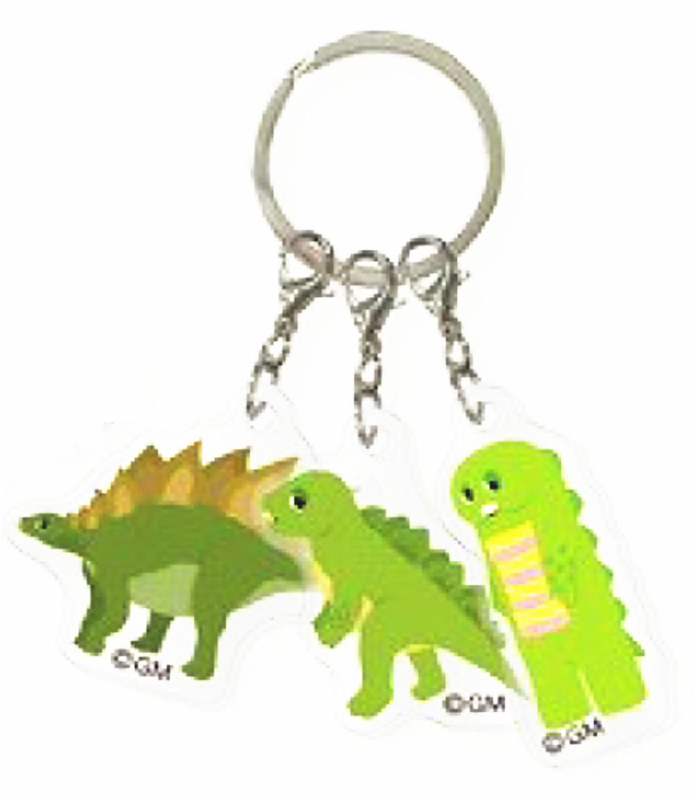 【送料無料】【ガチャピン×ムック】3連アクリルキーホルダー【A child Dinosaur】【ガチャピン】【キーホルダー】【キーリング】【チャーム】【鍵】【雑貨】【グッズ】【かわいい】