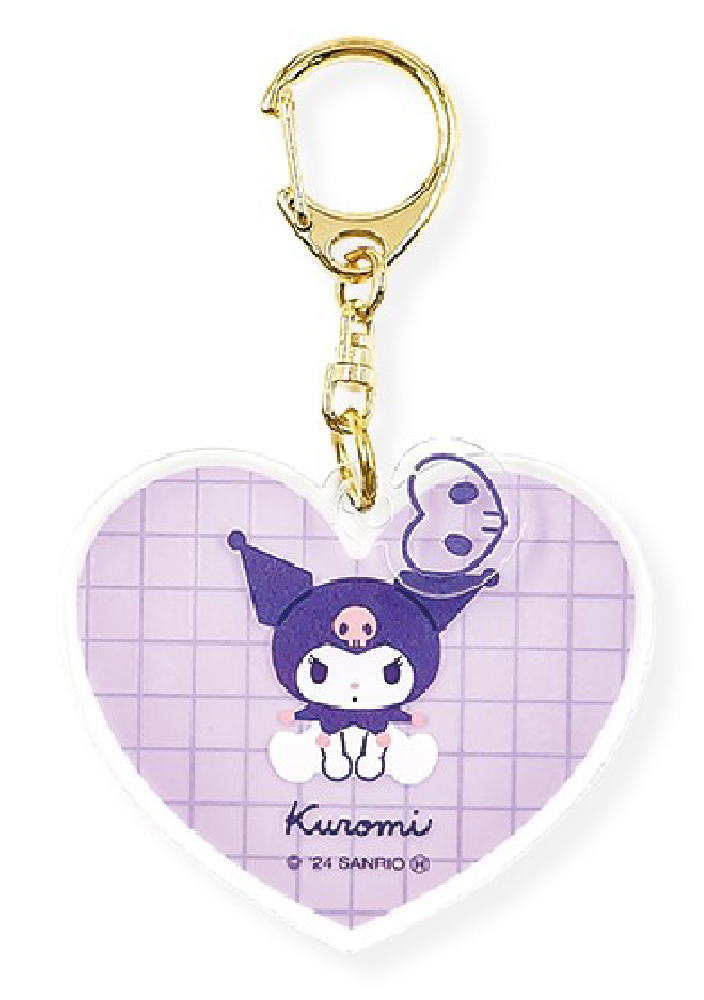 【送料無料】【サンリオキャラクターズ】アクリルキーホルダー【ポコポコワッペン】【クロミ】【キーホルダー】【キーリング】【チャーム】【鍵】【雑貨】【グッズ】【かわいい】