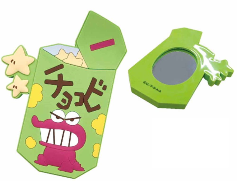 クレヨンしんちゃん ラバーミラーチョコビ しんのすけ アニメ 漫画 映画 かがみ 鏡 ミニ メイク 化粧 コスメ 雑貨 グッズ かわいい