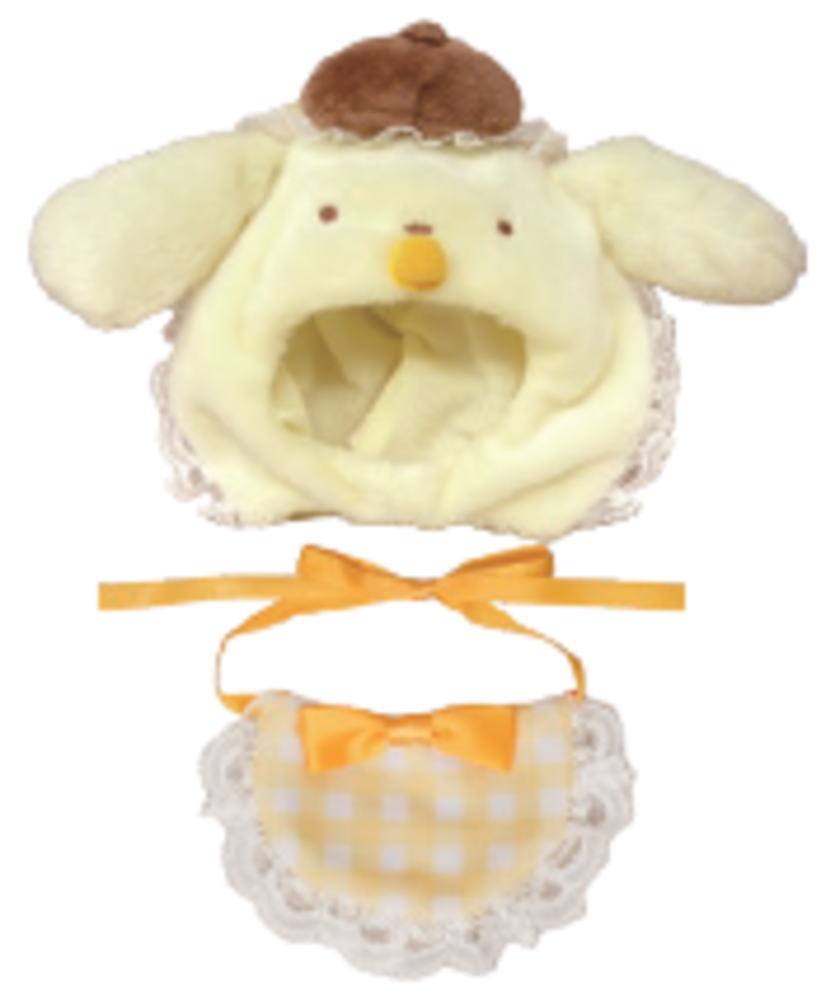 【送料無料】【サンリオキャラクターズ】【プラッシュコスチューマー】ぬいぐるみ用着ぐるみ【S】【ベビースタイル】【ポムポムプリン】【洋服】【衣装】【コスチューム】【着せ替え】【ドール】【人形】【マスコット】【インテリア】【雑貨】【グッズ】【かわいい】