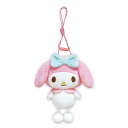 【送料無料】【サンリオキャラクターズ】【足ぶらシリーズ】ぬいぐるみネックポーチ【マイメロディ】【ポシェット】【ポーチ】【ケース】【小物入れ】【収納】【ぬいぐるみ...