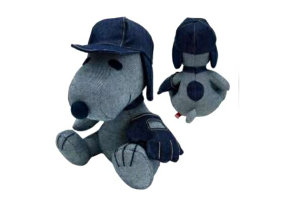 【送料無料】　SNOOPY　スヌーピー×EDWIN　マスコットS　ベースボール　コラボ　ピーナッツ　ウッドストック　すぬーぴー　アニメ　キャラクター　ぬいぐるみ　人形　ドール　おもちゃ　インテリア　雑貨　グッズ　かわいい