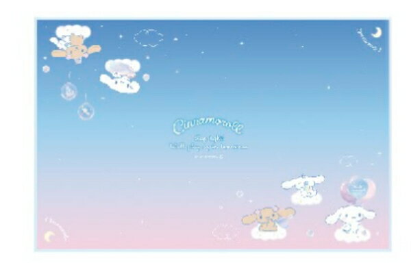 【送料無料】　サンリオキャラクターズ　ワイドランチクロスふんわりおそら　シナモロール　シナモン　ランチョンマット　マット　遠足　保育園　幼稚園　学校　抗菌　防臭　雑貨　グッズ　かわいい