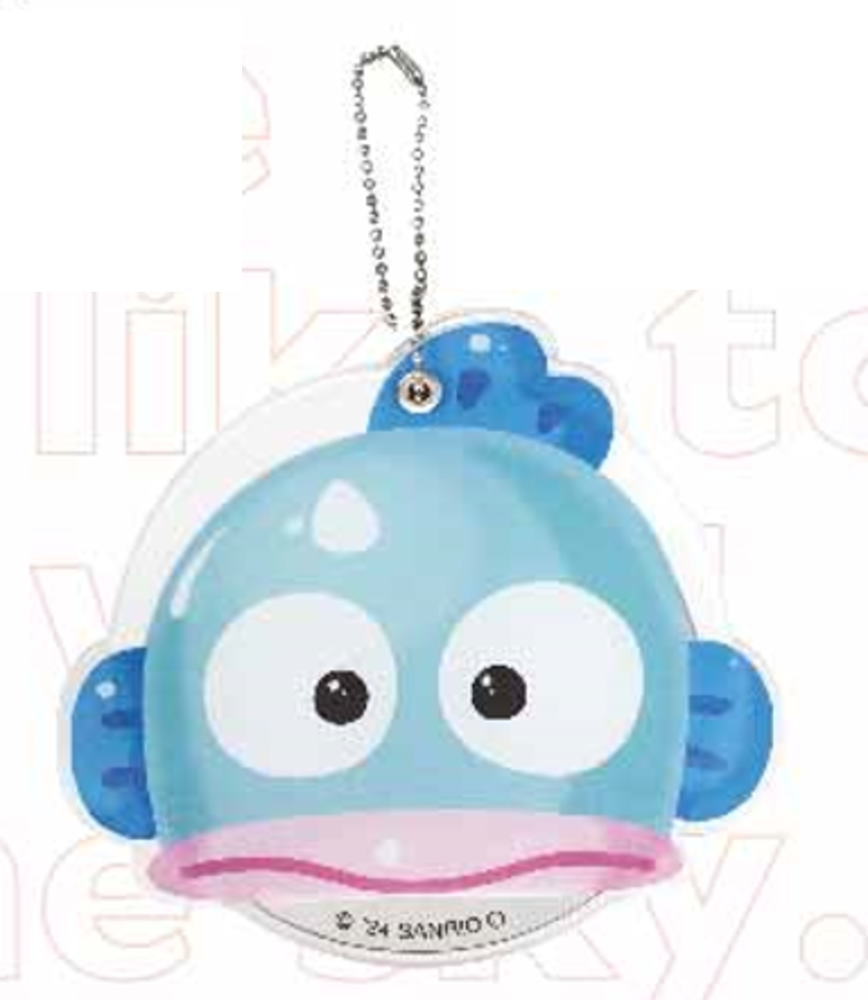 【サンリオキャラクターズ】スライドミラー【L】【ハンギョドン】【キーホルダー】【キーリング】【チャーム】【鍵】【かがみ】【鏡】【雑貨】【グッズ】【かわいい】