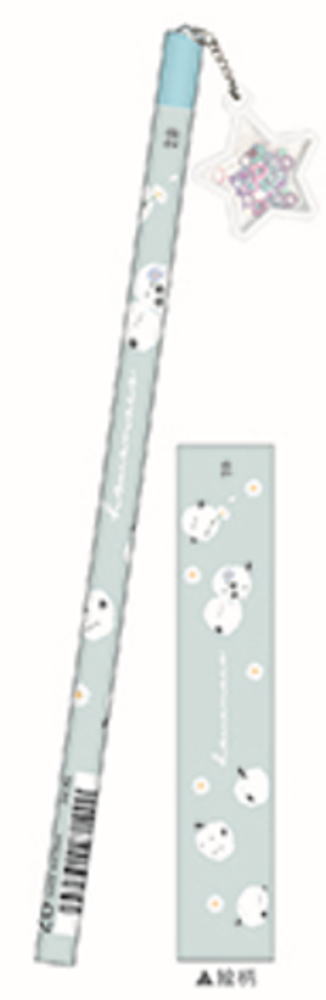 オリジナル　シャカシャカマスコット鉛筆2Bセット　【20本セット】　ほわもこ　シマエナガ　鳥　えんぴ..