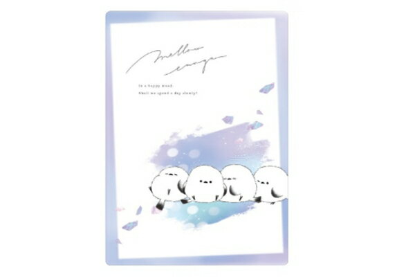 セット商品 10枚入り 【日本製】 オリジナル 下敷きmellow enaga シマエナガ 鳥 シート 下じき 文房具 学校 勉強 雑貨 グッズ かわいい