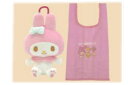 サンリオキャラクターズ ぬいぐるみエコバッグスタンダード マイメロディ カバン かばん 鞄 袋 収納 買い物 ショッピング アウトドア お出かけ 雑貨 グッズ かわいい(4)