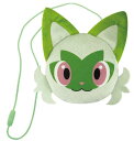 【送料無料】【ポケットモンスター】フェイスネックポーチ【ニャオハ】【ポケモン】【ゲーム】【アニメ】【映画】【ケース】【小物入れ】【収納】【首掛け】【子供】【キッ...