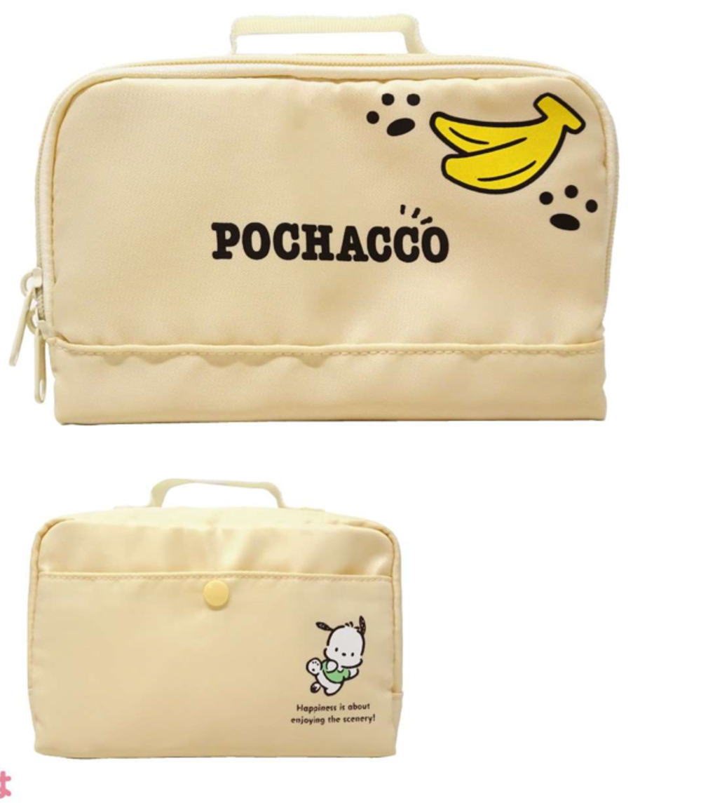 【送料無料】　　サンリオキャラクターズ　コスメポーチポチャッコ　ケース　収納　メイク　化粧　コスメ　旅行　トラベル　お出かけ　雑貨　グッズ　かわいい