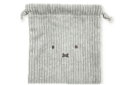 【送料無料】 miffy ミッフィー おかおコーデュロイシリーズ 巾着グレー ディック・ブルーナ 絵本 アニメ ポーチ ケース 小物入れ 収納 子供 キッズ...