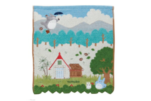 【送料無料】 スタジオジブリ となりのトトロ ウォッシュタオル空の散歩 宮崎駿 アニメ 映画 たおる ハンカチ ミニタオル ハンドタオル 雑貨 グッズ かわいい