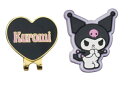 【サンリオキャラクターズ】ゴルフマーカー【ハートブラック】【クロミ】【ゴルフ】【ラウンド用品】【小物】【雑貨】【グッズ】【かわいい】(4)
