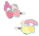 【日本製】【サンリオキャラクターズ】アクリルヘアクリップ2P【マイメロディ】【髪留め】【ヘアピン】【ヘアアクセサリー】【ヘアアイテム】【子供】【キッズ】【2個入...