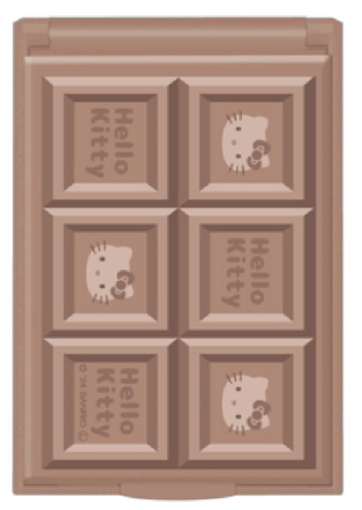 【日本製】【サンリオキャラクターズ】カードミラー【S】【ハローキティ】【チョコレート柄】【鏡】【かがみ】【手鏡】【ミニミラー】【折りたたみ】【コスメ】【化粧】【メイク】【雑貨】【グッズ】【かわいい】