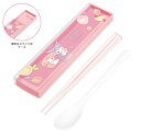 【日本製】【サンリオキャラクターズ】スライド式ツインセット【18cm】【マイメロデ・クロミ】【コンビセット】【ケース】【箸入れ】【スプーン】【箸】【ハシ】【食器】【食事】【遠足】【アウトドア】【雑貨】【グッズ】【かわいい】(3)
