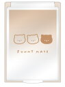 【送料無料】【セット商品】【3個入り】【日本製】【オリジナル】カードミラー【S】【FUNNY MATE】【ネコ】【動物】【アニマル】【かがみ】【手鏡】【ミニミラ...